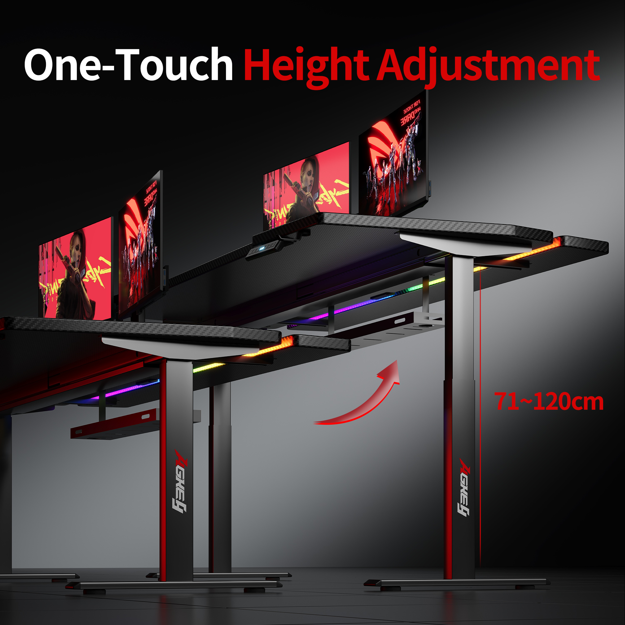 【Pre-order】K2 Dual Motor Standing Desk – White