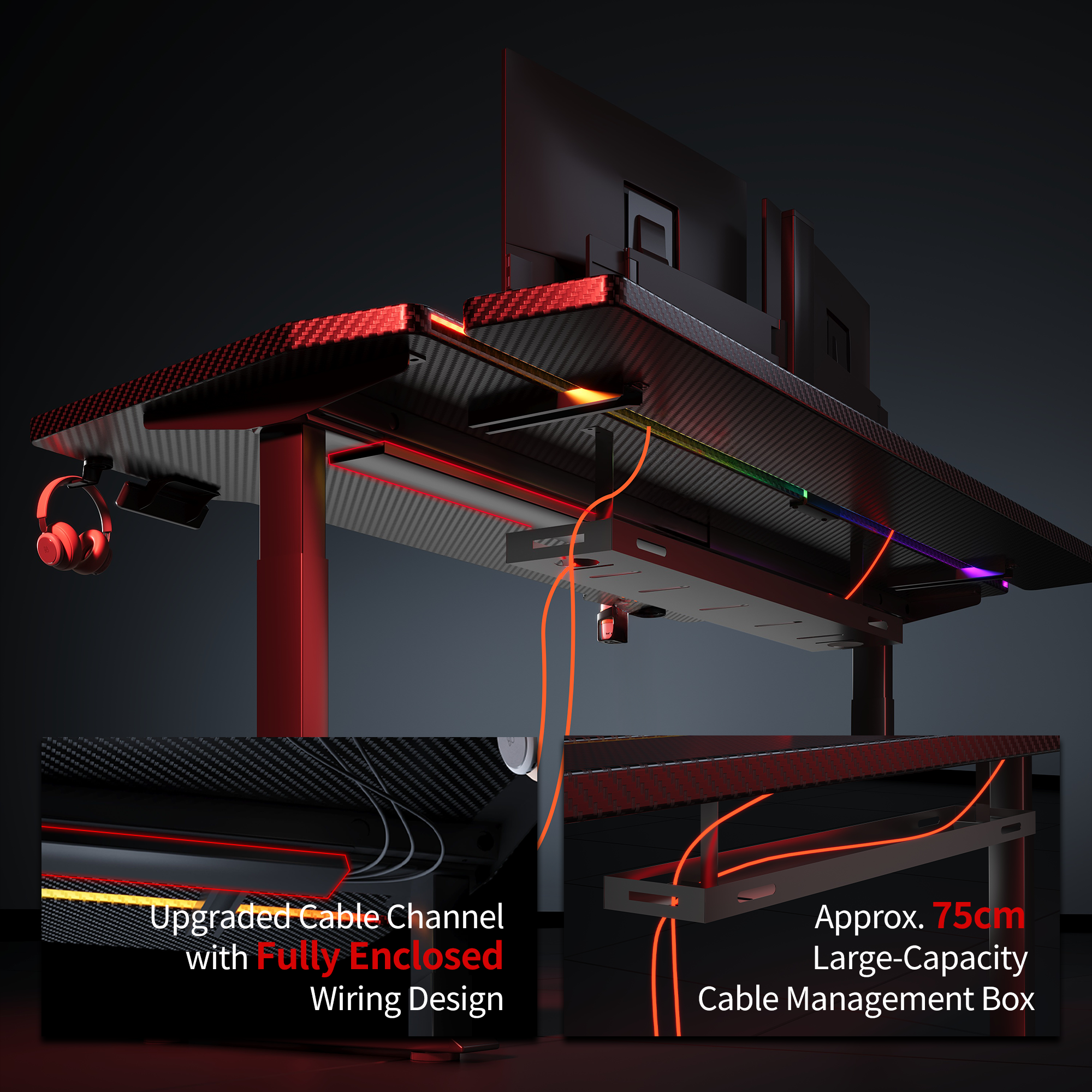 【Pre-order】K2 Dual Motor Standing Desk – Black